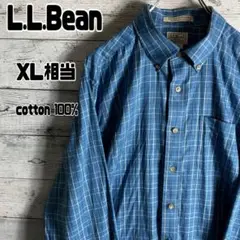 L.L.Bean　エルエルビーン　BDチェックシャツ　長袖　XL相当