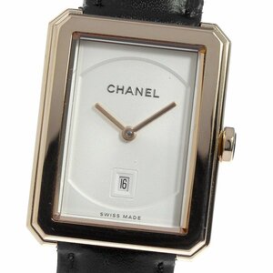 シャネル CHANEL H4313 ボーイフレンド 18Kベージュゴールド デイト クォーツ ボーイズ _800501