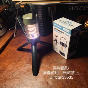 キャンプ 高品質 多機能 Bluetoothスピーカー&LEDランタン type-c充電式 110Lm暖色 2000mAh 車中泊 アウトドア 三脚付 143g