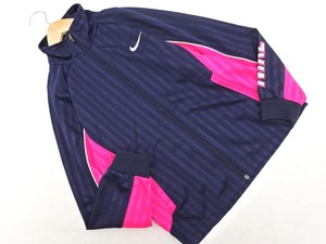 NIKE ナイキ キッズ ロゴ トラック ジャケット sizeM(137-147cm)/紺ｘピンク ◇■ ☆ ekb4 子供服