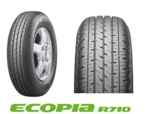 ●●ブリヂストン バン用 ECOPIA R710 155/80R12 83/81● 155-80-R12 (155R12 6PR) エコピア