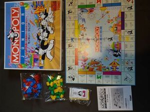 トミー　モノポリー ジュニア　MONOPOLY JUNIOR　1990　TOMY　レトロ　年代物　(A)