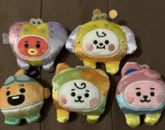 【BT21】オリジナルぬいぐるみバッジ　BIG 5点セット