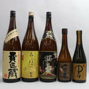 【5本セット】焼酎各種（中々 麦 本格焼酎 25度 720ml 等）X24F100161