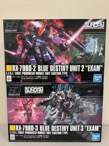 新品　２個セット　送料込み HGUC　ブルーディスティニー２号機、３号機　EXAM