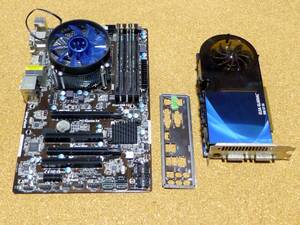 難あり　動作品　ASRock B75 Pro3 + Core i7-2600 + ELSA GLADIAC 998 GT SS 512MB