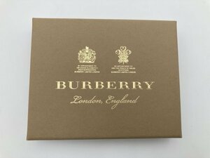 OK-623 BURBERRY バーバリー 二つ折り 財布 ウォレット 小銭入れ レザー ブラック 黒 メンズ 良品 外箱付き