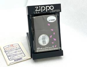 レア 未使用 ZIPPO ジッポー2002年 劇場 限定品 サクラ大戦4 恋せよ乙女 メタル貼り ライター ブラックニッケル