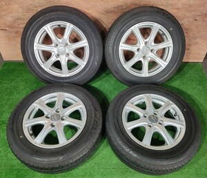 175/70R14 BRIDGESTONE【2016年】(社外アルミホイール) 14X5.5J ET45 4H/100 4本セット！コンパクトカー用