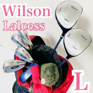 初心者おすすめ レディース ウィルソン Lalcess かわいい 簡単 優しい WILSON 入門 初心者 キャディバッグ 女性 ゴルフクラブ セット 