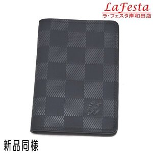 ◆ 本物 新品同様 ◆ LV ルイヴィトン ヴィトン オーガナイザードゥポッシュ ダミエアンフィニ カードケース 名刺入れ 保存袋 箱 N60330