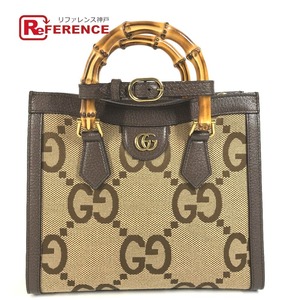 美品 GUCCI グッチ 660195 ジャンボGG スモール トートバッグ 2WAY トートバッグ グッチ ダイアナ バンブー ショルダーバッグ【中古】