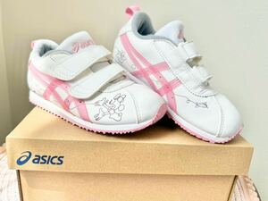 18.0cm Disneyコレクション ASICS SUKU2 スクスク キッズ シューズ アイダホミニ MM25 アイダホ MINI WHITE/PINKホワイト×ピンク 運動靴