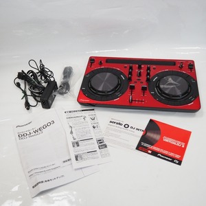 Th970402 パイオニア DJ機器 DJコントローラー DDJ-WEGO3-R レッド Pioneer 良好・中古