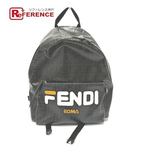 FENDI フェンディ 7VZ042 フィラコラボ ズッカ リュック リュックサック PVC/レザー ブラウン レディース【中古】