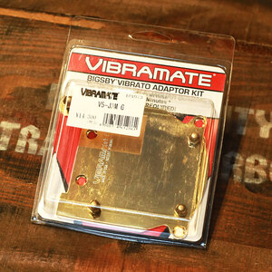 送料無料 VIBRAMATE V5-JAM Mounting Kit Gold ヴィブラメイト ビグスビー トレモロ マウントキット Bigsby B5ビブラート無加工取付可能