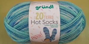 ★ 毛糸 Grndl Hot socks 20years #０３　 4ply/4本撚り イタリア製 ソックヤーン 靴下 ★