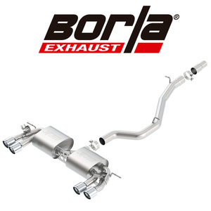 Borla 2014-2017 フォルクスワーゲン ゴルフR 7.0 CAT-BACK エキゾースト Sタイプ 正規輸入品