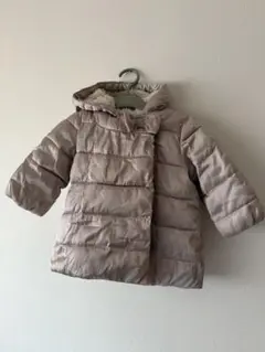 Baby Gap 80 ピンクゴールド中綿コート