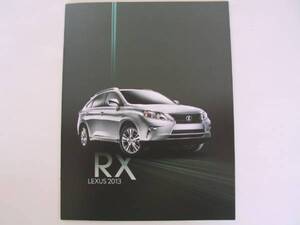 レクサスLEXUS RX350 RX450h 2013-2015年モデルUSAカタログ