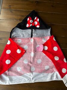 TOKYO DISNEY RESORT ミニーマウス パーカータオルポンチョ スプラッシュマウンテン タオル ポンチョ中古品