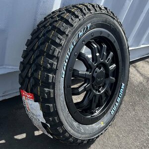 14インチ 165/65R14 ホワイトレター マッドスター ラジアル MT マッドタイヤ タイヤホイール 新品 4本セット ハイゼット ジャンボ NVAN