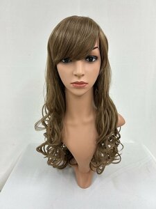 Wigs2you C-003 ブラウン コスプレウィッグ アニメ アイドル風 耐熱コスプレウィッグ★シンプルなパーマロングスタイル