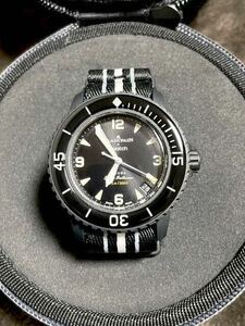 ブランパンスウォッチ　Blancpain X Swatch OCEAN OF STORMS SO35B400 BLACK