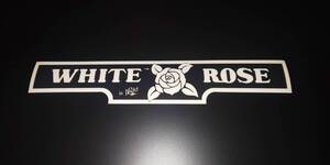 暴走族 ステッカー　WHITEROSE 　ホワイトローズ 　 ブラック