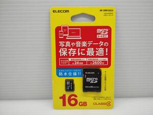 未開封品・未使用品　microSDHCカード　16GB　ELECOM　メモリーカード　microSDカード