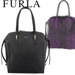 定価18.7万 伊製 FURLA(フルラ)エコファートートバッグ　00782803