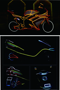 反射ステッカー 暴走族 旧車會 スポコン ドリフト族 ヤマハ用 ホンダ用 スズキ用 マウンテンバイク 自転車 トレーラー ドリフト 06