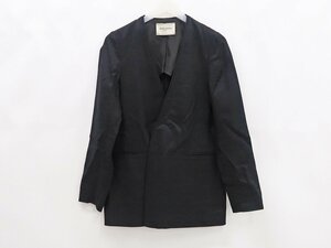 ◇【UNITED ARROWS ユナイテッドアローズ】ノーカラー リネンジャケット ノーカラージャケット 36