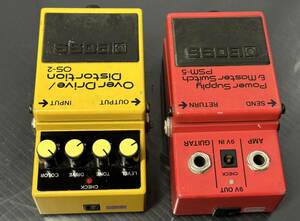 BOSS ボス Power Supply＆Master Switch PSM-5/ Over Drive Distortion OS-2 2台セット