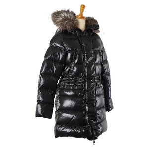 モンクレール APHROTITI ダウンコート ダウンジャケット サイズ：00 ブラック フォックス ダウンフェザーレディース MONCLER 【中古】