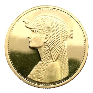 クレオパトラ金貨?エジプト 50ポンド 1993年 21.6金 8.5g イエローゴールド コレクション アンティークコイン Gold