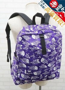 1B6262/未使用品 THE NORTH FACE PURPLE LABEL Logo Print Book Rac Pack L NN7856N ノースフェイスパープルレーベル バックパック