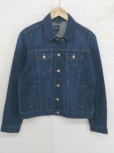 ◇ ◎ ●美品● GAP ギャップ タグ付き 長袖 Ｇジャン デニム ジャケット サイズ M ネイビー レディース E