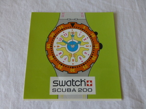 swatch SCUBA 200 ステッカー swatch SCUBA 200 スイス Swiss Switzerland swiss SWATCH スウォッチ