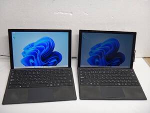 Microsoft surface Pro 5/Model 1807/Core i5-7300U/メモリ8G/NVMe SSD 256G/カメラ/12.3 インチ/マルチタッチ/Windows 11 Pro (2台セット)