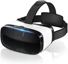 VRヘッドセット 3Dパノラマ 超広角 軽量 放熱性 通気性 日本語説明書付 白