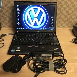 ☆VW・AUDI診断ケーブルVer21.9+ノートPCsetパーツリストETKAと整備ソフトELSAWIN付 verup可ベントレー診断可☆