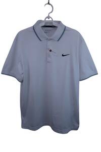 【美品】NIKE GOLF(ナイキゴルフ) ポロシャツ 白 メンズ L ゴルフウェア 2309-0024 中古