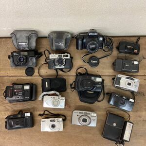 カメラ フィルムカメラ 13点+ストロボまとめ売り/Canon MINOLTA YASHICA OLYMPUS PENTAX FUJIFILMなど ゆうパック100サイズ発送 兵庫発