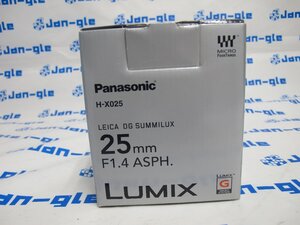 Panasonic LEICA DG SUMMILUX 25mm/F1.4 ASPH. H-X025 格安1円スタート！J607137B jk 関東発送