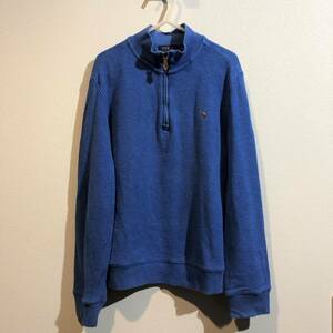 Polo Ralph Lauren ポロラルフローレン ボーイズ マルチポニー ワッフルハーフジッププルオーバー ブルー 7 130cm / ハニカム サーマル 青