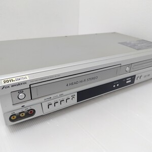 D(0117i7) DVD/VHS コンビネーションデッキ DV-140V 2009年製 DXアンテナ DVD一体型ビデオデッキ ●リモコン欠品 ●DVD/VHS再生確認OK