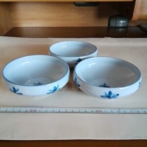 館林源右衛門作　染付 小鉢3客　 有田焼　 和食器