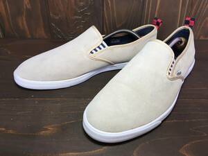 ★VANS バンズ 国内企画 JOHNSON ジョンソン slip on スリッポン ベージュ スエード 28.5cm 美品 Used 検 オールドスクール ERA