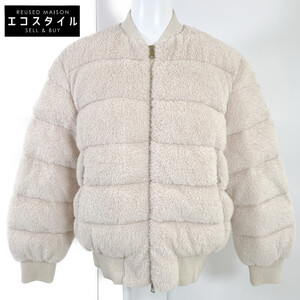 美品/国内正規/20年製 MONCLER モンクレール ALGEDI ボア ダウンブルゾン/ ジャケット 1 ベージュ レディース